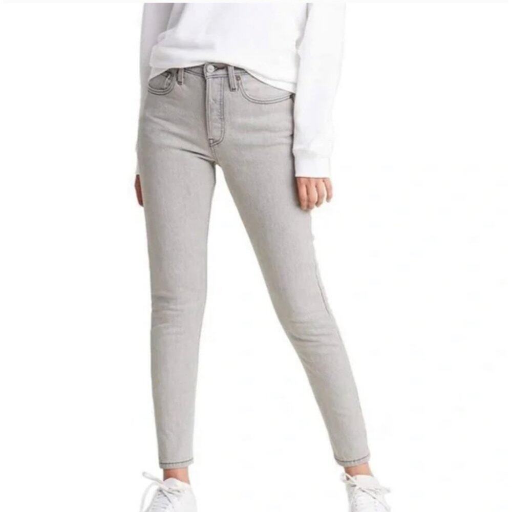 Levi’s Premium 501 S Skinny Button Fly Jeans Gray Size W26